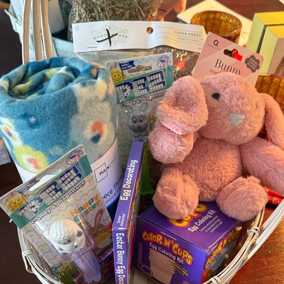 Easter Gift Basket with Plush Bunny and Candy - Picture 4 of 4